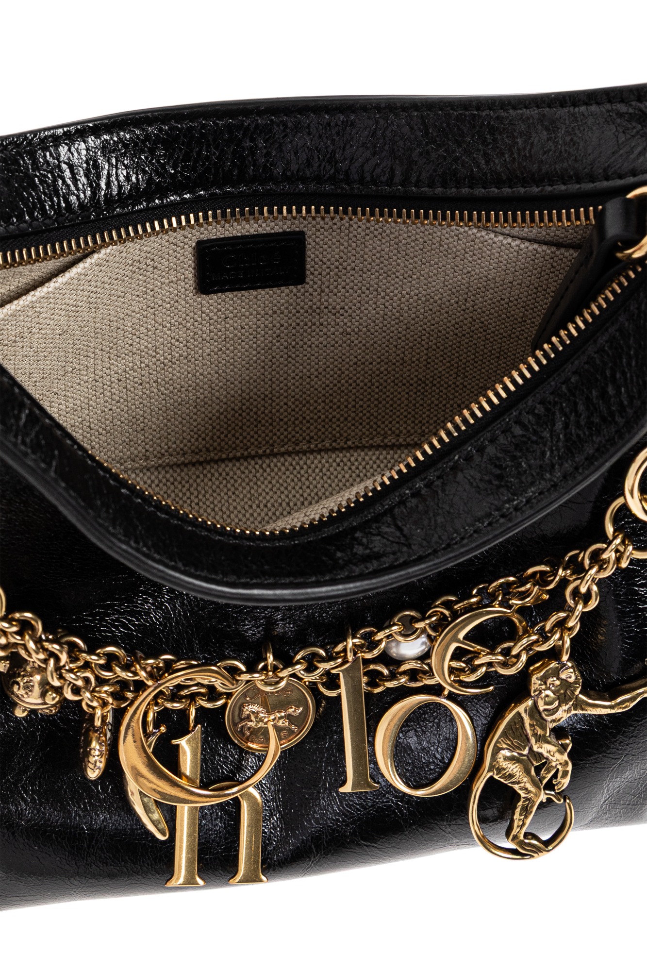 ショルダーバッグ・ポシェット Chloe Bag with Charms Chloé Charms Leather Shoulder Bag | Saks Fifth Avenue